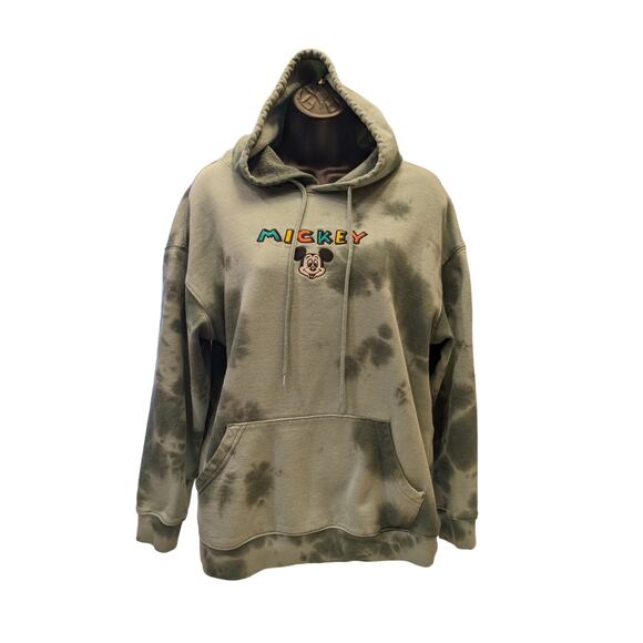 Disney Mickey Mouse Hoodie Sweatshirt Women Medium Cozy Pullover Kangaroo Pocket - Picture 10 of 11